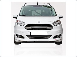 Nerez žebra přední masky Ford Transit Courier, 2014-