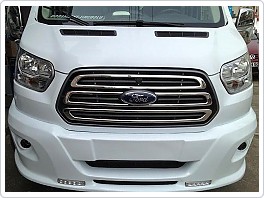Nerez lišty masky Ford Transit IV, 2013-