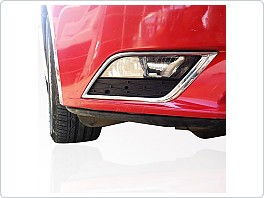 Nerez rámečky mlhovek v nárazníku, Seat Leon III 5F, 2013-