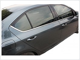 Nerez chrom lišty spodní hrany oken, Škoda Octavia III, limousine