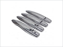 Chromové, nerezové kryty klik Nissan Qashqai s I-Key, 2014-