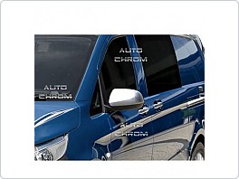 Chromové, nerezové kryty zrcátek, Mercedes Vito W447, 2014-