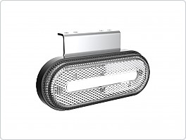 Obrysové světlo - oválné, BÍLÉ, LED- OM-01-W