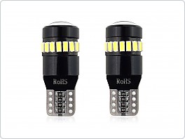 LED žárovka CANBUS, T10 (W5W) 3014, 18SMD + 1 SMD 12V/24V, bílá