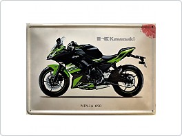 Plechová cedule, Kawasaki Ninja 650, 20x30cm
