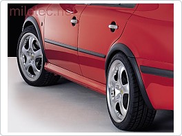 Lemy blatníků Škoda Octavia 1 model RS, Milotec černé