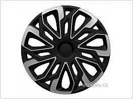 Kryty kol, poklice na kola, Estoril Silver, black 16, 1ks, pouze po 4ks