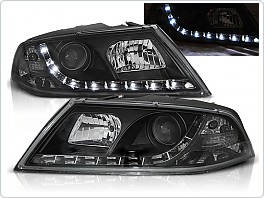 Přední světlomety, světla, lampy Škoda Octavia 2, 2004-2008, LED Daylight, černé
