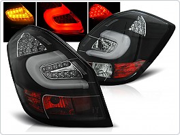 Zadní světlomety LED, Škoda Fabia 2, 2007-, černé black LDSK09