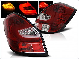 Zadní světlomety LED, Škoda Fabia 2, 2007-, červené, bílé LDSK06