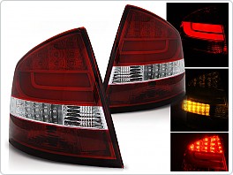Zadní světlomety Škoda Octavia 2, 2004-2013, sedan LED BAR červené, bílé LDSK11