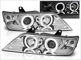 Přední světla BMW Z3, 1996-2002, Angel Eyes, chrom LPBM46