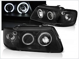 Přední světla angel eyes CCFL AUDI A3 8L 1996-2000 černá