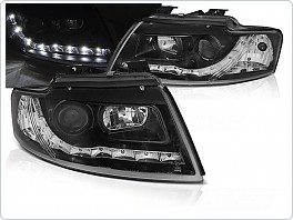 Přední světla, světlomety, lampy Audi A4 B6 cabrio, 2002-2006, černé