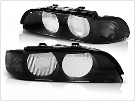 Přední světlomety BMW E39, 1995-2000, Kryty světel, náhradní sklo D2S, black smoke provedení LPBMB4