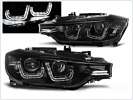Přední světla BMW F30, F31 2011-, U-LED BAR S DRL svícením LPBMF0