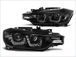 Přední světla BMW F30, F31 2011-, U-LED BAR XENON S DRL svícením LPBMF4