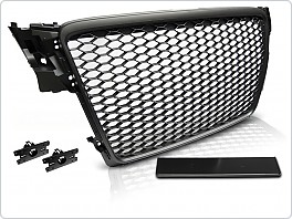 Přední maska Audi A4, B8 2008-2011, RS Style matně černá