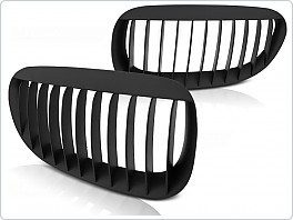 Přední maska, ledvinky BMW E63, E64 2002-2010, černý mat, GRBM72