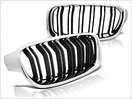 Přední maska, ledvinky BMW F30,F31, chrom, černé