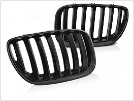 Přední maska, ledvinky BMW X5 E53, 2004-2006, černý lesk, GRBMB8