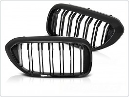 Přední maska, ledvinky BMW 5, G30, G31, 2017- černé lesklé, GRBMC8