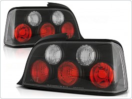 Zadní světla, lampy BMW E36 coupe, 1990-1999, čiré, černé black LTBM07