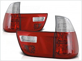 Zadní světla, lampy BMW X5 E53, 1999-2003, bílé, červené LTBM44