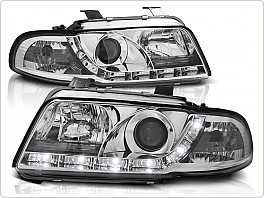Přední světla Audi A4, 1995-1998, LED Daylight, chrom LPAU25