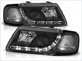 Přední světlomety Audi A3 8L, 1996-2000, LED Daylight, černé black LPAU28