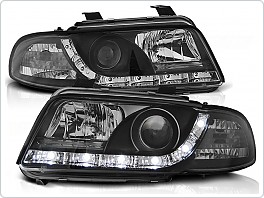 Přední světlomety Audi A4, 1995-1998, LED Daylight, černé black LPAU26