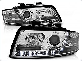 Přední světla Audi A4, 2001-2004, LED Daylight, chrom LPAU31