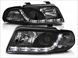Přední světlomety Audi A4, 1999-2000, facelift, LED Daylight, černé black LPAU36