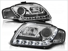 Přední světla Audi A4 B7, 2004-2008, LED Daylight, chrom LPAU41