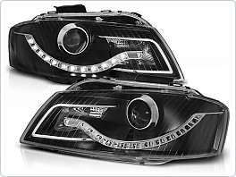 Přední světlomety Audi A3 8P, 2003-2008, LED Daylight, černé black LPAU54