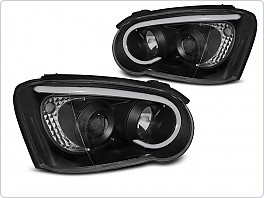 Přední světla, světlomety, lampy Subaru Impreza GD, 2003-2005, Tube Light, černé