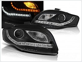 Přední světla, světlomety Audi A4, B7, 2004-2008, black, LED, LED blinkr, LPAUE5