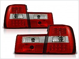 Zadní světla, lampy LED BMW E34, 1988-1995, sedan, čiré, červené LDBM16