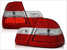 Zadní světla, lampy LED BMW E46, 1998-2001, sedan, čiré, červené LDBM40