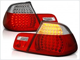 Zadní světla, lampy LED BMW E46, 1999-2003, cabrio, čiré, červené LDBM49
