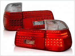 Zadní světla, lampy LED BMW E39, 1997-2000, combi, čiré, červené LDBM55