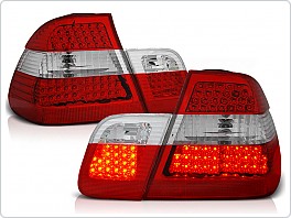 Zadní světla, lampy LED BMW E46, 2001-2003, sedan, čiré, červené LDBM58