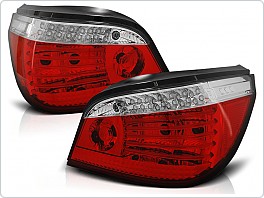 Zadní světla, lampy LED BMW E60, 2003-2007, sedan, čiré, červené LDBM62