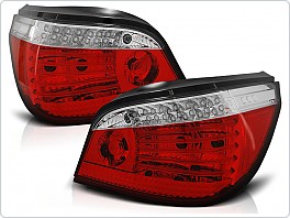 Zadní světla, lampy LED BMW E60, 2003-2007, sedan, čiré, červené LDBM62