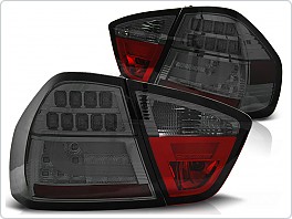 Zadní světla, lampy LED BAR, BMW E90, 2005-2008, kouřové LDBM75