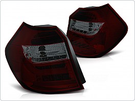 Zadní světla LED, BMW 1, E87,E81, 2004-2007, červené, kouřové LDBM83