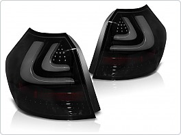 Zadní světlomety, lampy BMW 1, E87, E81 2004-2007, LED BAR, černé, kouřové LDBM98