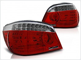 Zadní světla, lampy BMW E60, 2003-2007, LED červené, bílé LDBMA0
