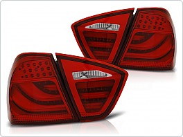 Zadní světla, lampy BMW E90, 2005-2008, LED BAR, červená bílá, LDBMA7