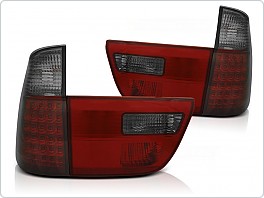 Zadní světlomety, lampy BMW X5 E53, 1999-2006, LED, červené, kouřové LDBMA4